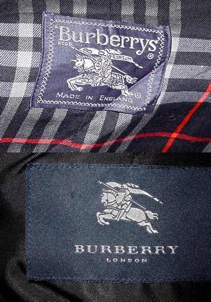 burberry coat tag|burberry vintage logo.